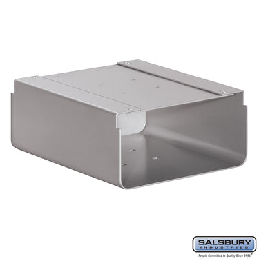 Newspaper Holder - for Roadside Mailbox and Mail Chest - Silver